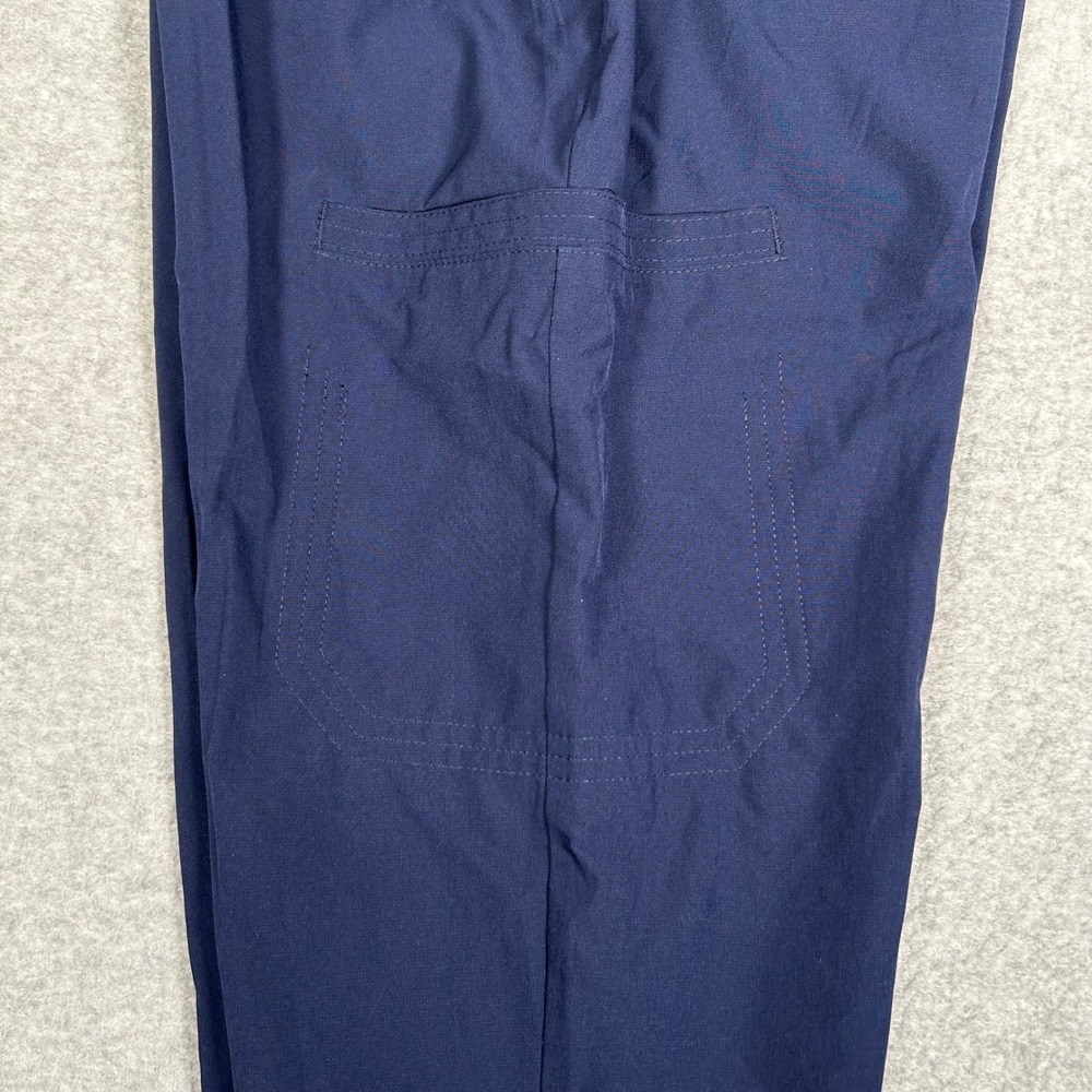 FIGS Scrub Pants Technical Collection Women XS Petite Navy Blue Snap Button NWOT - Picture 7 of 9
